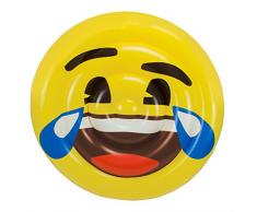 Emoji- Lit Gonflable Souriant Flotteur, 5885