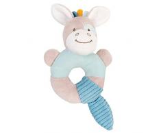 NATTOU Hochet en Peluche Cheval, 14 × 24 × 6 cm, Tim et Tiloo, Bleu/Beige, 498241