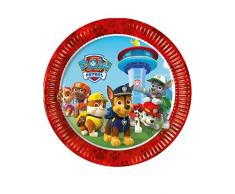 Generique Paw Patrol Assiette en Carton sous Licence Multicolore 23 cm
