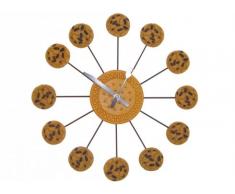 Cartal Horloge de Mur, modèle Cookies Chocolat, Multicolore, 001007.156