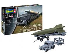Revell 03310 Maquette de fusée V2 et Transporteur SS100 Giant, échelle 1/72, 3310, Multicolore