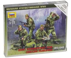 Zvezda - Z6137 - Maquette - Escouade Reconnaissance Sov - Echelle 1:72