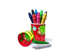 Giotto Bebè- Pot pastels à cire, couleurs assorties, 472100