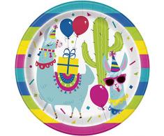 Unique Party- Assiettes en Carton, 73225