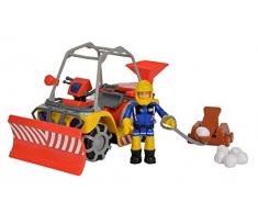 Simba 109251049 Sam Mercury Quad avec Figurine et Boule de Neige
