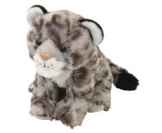 Wild Republic Republic-10848 Peluche Léopard des Neiges Cuddlekins Mini, Jouets, 20cm, 10848, Gris