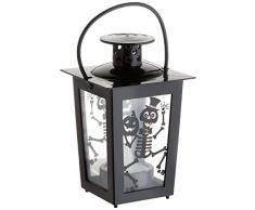 Haunted House – Mini Lanterne avec Bougie Lumineuse Multicolore (Rubies s4385)