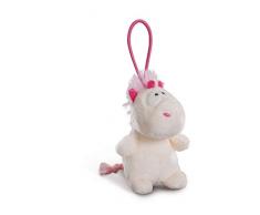 NICI- Licorne Theodor en Peluche avec Lampe LED pour Sac à Main, 44777, Blanc