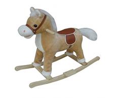 A to Z De A À Z Cheval à Bascule avec Sons et Mouvement de la Bouche et la Queue Jouet (Fauve)