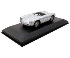 Maxichamps - 940066030 - Véhicule Miniature - Porsche 550 Spyder - 1955 - Echelle 1/43, Argent