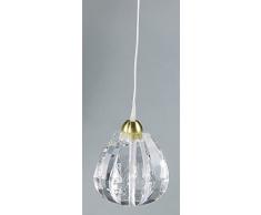 Rulke Rulke010572 Lampe à Suspension avec écran Cristal (Petite Taille)