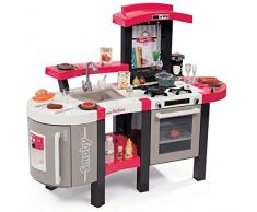 Smoby - 311304 - Tefal Cuisine Super Chef deluxe - Jeu dImitation - Multi -Fonctions - Module Electronique - + 46 Accessoires - Rouge