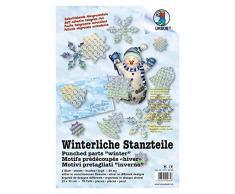 Ursus 15170099 – Liche perforer Pièces, Autocollant, 3 Feuilles dhiver avec 75 pièces