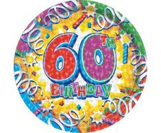 Assiette de fête « 60 Birthday Explosion ».