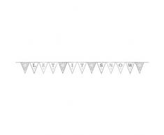 Amscan International 210527 Banner Letterbnr Paillettes Fanion Flocon de Neige