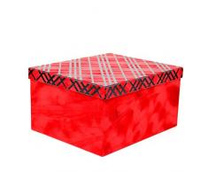 Gifts 4 All Occasions Limited SHATCHI-1302 Lot de 10 boîtes de rangement en forme de shatchi Rouge