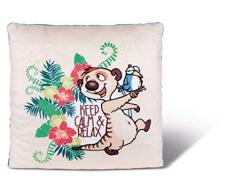NICI- 43914 Coussin Motif Suricate Antonio, Beige, 30 x 30 cm