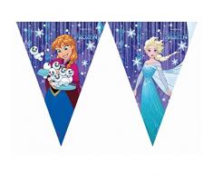 Procos Frozen Snowflake Guirlande de fanions Triangulaire
