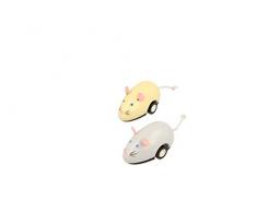 MAJIGG Pull Back Mouse, Friction Powered Jouet en Bois, 7 cm