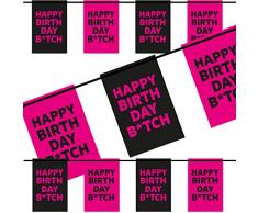 Folat Guirlande de fanions Happy Birthday de 6 m
