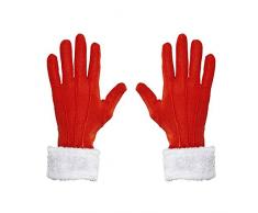 Widmann – Gants Père Noël avec finition en peluche Womens, Taille unique, vd-wdm05385