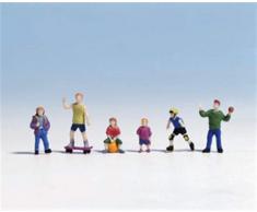 Noch - 15810 - Modélisme Ferroviaire - Figurine - 6 Enfants Jouants