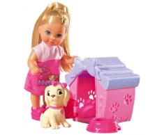 SIMBA - 105735867 - Ensemble de Poupée - Evi Love - Niche à Chien