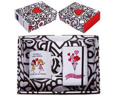 RM- Mug avec Message et carnet Love,mas figullo et .Women Sets de matériel Scolaire (1)