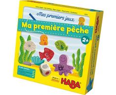 HABA Mes premiers jeux - Ma première pêche, jeu de pêche passionnant avec des figurines en bois colorées, jeu éducatif et jouets en bois à partir de 2 ans, jouets motorisés, 4983