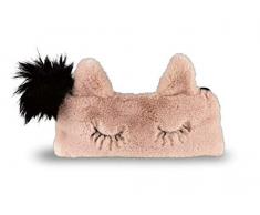 Stylex 47157 Cat Collection Plaid en peluche Rosé avec noir - Version Allemande