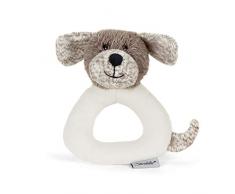 Sterntaler Anneau Hochet Chien Hanno, Âge : 0-36 Mois, 14 cm, Couleur : Brun/Blanc