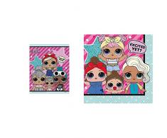 Unique Party- Sacs, 79123, Multicolore & Serviettes de table, 79111