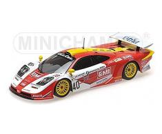Minichamps- Voiture Miniature de Collection, 530133840, Rouge/Blanc/Jaune