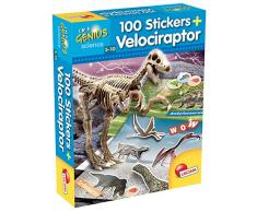 Lisciani Kit de Paléontologie 100 Stickers Velociraptor I’M A Genius Dino, 60580
