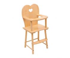 Small foot company - 1162 - Mobilier De Poupée - Chaise Haute - Nature