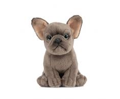 Peluche Living Nature - Chiot bouledogue français en peluche (16 cm)