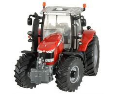 TOMY BRITAINS - Véhicule de Collection, Tracteur Massey Ferguson 6613 pour Adultes 42898, Tracteur Agricole, Modèle à lEchelle 1/32, Réplique Adaptée aux Enfants de 3 ans+, Rouge