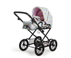 BRIO - 24891359 - POUSSETTE Combi 3 en 1 GRISE A POIS MULTICOLORES