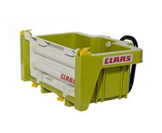 Rolly Toys 408924 RollyBox Claas Caisse de Transport pour Tracteur à pédales (Enfants de 3 à 10 Ans, Benne basculante, hayon Amovible)