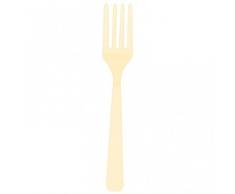 Amscan International 552290–57 fourchettes de couverts, vanille