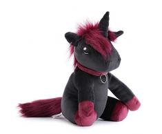 corimori 1849 (Plusieurs Modèles) Ruby la Licorne Punk Jouet Figurine, Animal Rembourré En Peluche, Environ 30cm - Noir, Rose