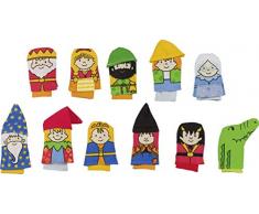 Goki - 51651 - Assortiment de Marionnettes à Doigt - 11 Elément