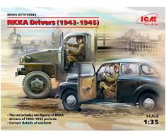 ICM- RKKA Drivers(1943-1945)(2 Figures) Statuette, 35643, Gris
