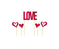 Folat Décoration de gâteau pour la Saint-Valentin