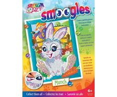 Mammut 8321814 Sequin Art Tableau à Paillettes Animaux Lapin Set Complet avec Cadre en Styrope, Modèle, Paillettes, Broches à Broder Mode demploi Enfants à partir de 6 Ans