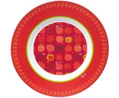 Sigikid 24762 Apple Cœur Assiette en mélamine, 21.5 x 0.5 cm
