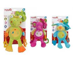 Globo Toys 5117 16 cm Vitamina _ G 3 Assortis Prise en Main en Peluche et hochet