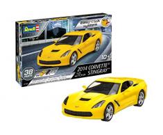 Revell Easy Click Corvette C7 Stingray à Construire Maquette, 7449, Jaune, 1/25
