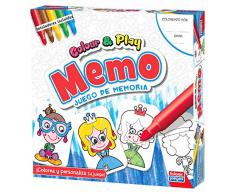 Falomir Colour & Play Memo Set de Table Multicolore