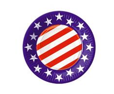 Party Pro Assiettes 22cm USA x6 401762